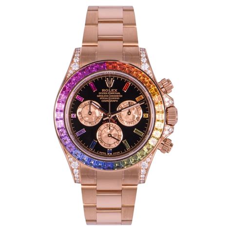 daytona rose gold rainbow|rolex 116595rbow 2021.